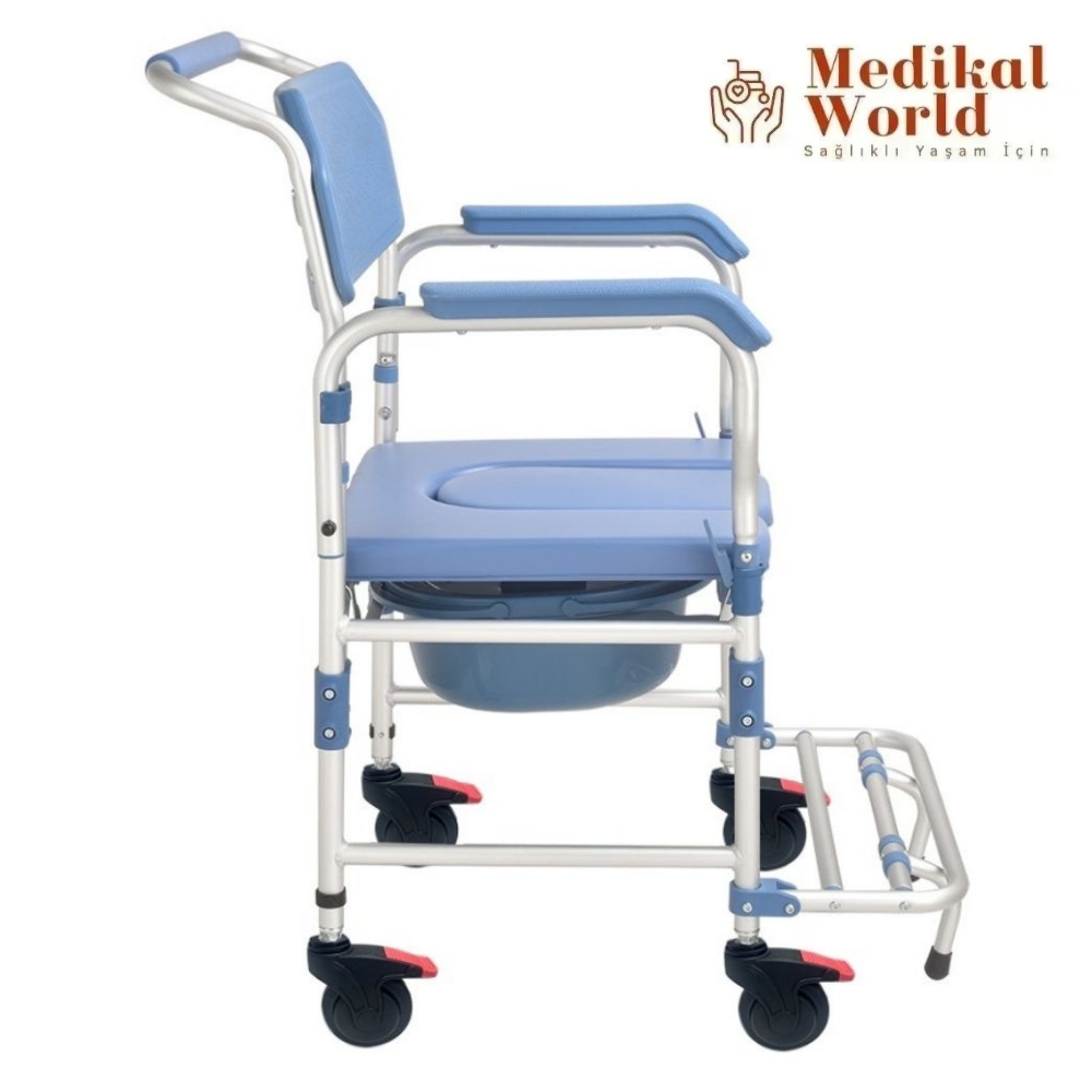 Poylin P610 Alüminyum Banyo Tuvalet Sandalyesi